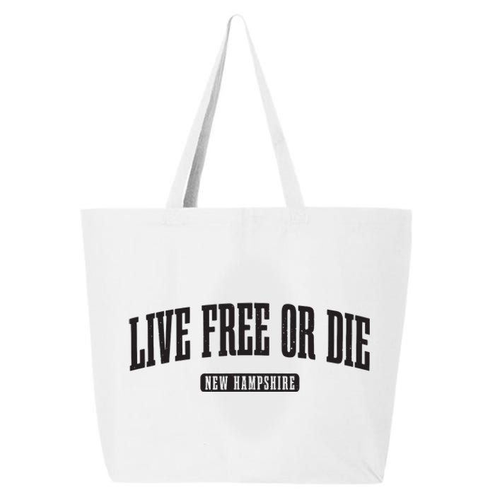 New Hampshire Live Free Or Die Pride Vintage 25L Jumbo Tote