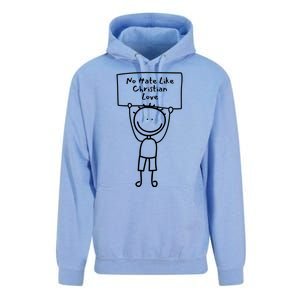 No Hate Like Christian Love Unisex Surf Hoodie