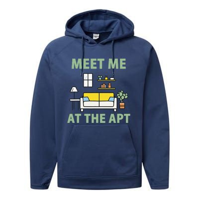 Natural Harmony Meet Me At The Apt In Green Performance Fleece Hoodie