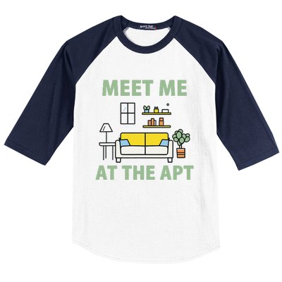 Natural Harmony Meet Me At The Apt In Green Baseball Sleeve Shirt