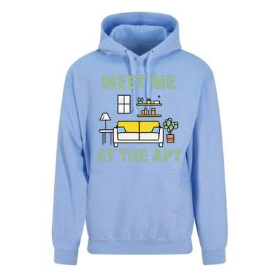 Natural Harmony Meet Me At The Apt In Green Unisex Surf Hoodie