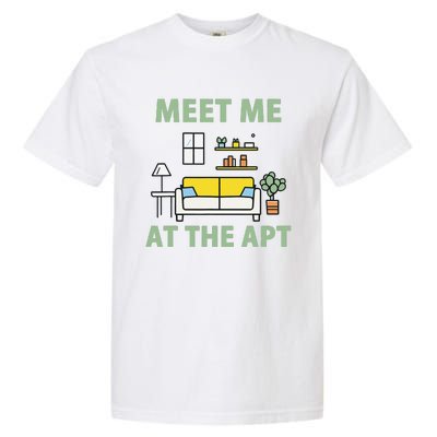 Natural Harmony Meet Me At The Apt In Green Garment-Dyed Heavyweight T-Shirt