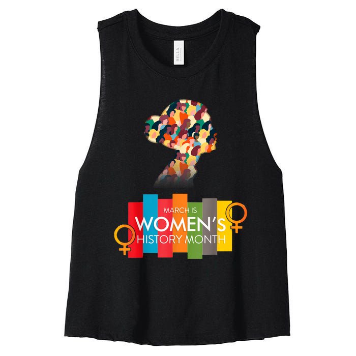 National History Month 2024 Women's Racerback Cropped Tank