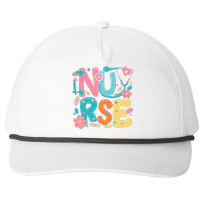 Nurse Healthcare Medical Profession Nurses Stethoscope Gift Snapback Five-Panel Rope Hat