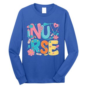 Nurse Healthcare Medical Profession Nurses Stethoscope Gift Long Sleeve Shirt