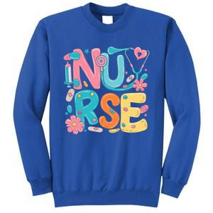 Nurse Healthcare Medical Profession Nurses Stethoscope Gift Tall Sweatshirt