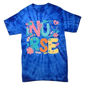 Nurse Healthcare Medical Profession Nurses Stethoscope Gift Tie-Dye T-Shirt