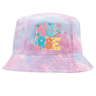 Nurse Healthcare Medical Profession Nurses Stethoscope Gift Tie-Dyed Bucket Hat