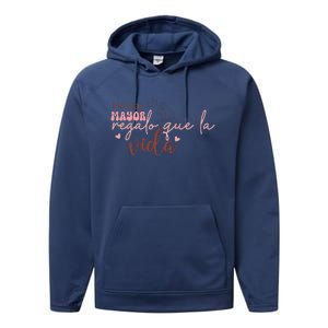 No Hay Mayor Regalo Que La Vida Performance Fleece Hoodie