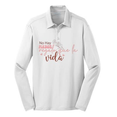 No Hay Mayor Regalo Que La Vida Silk Touch Performance Long Sleeve Polo