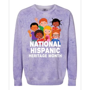 National Hispanic Month Celebration Colorblast Crewneck Sweatshirt