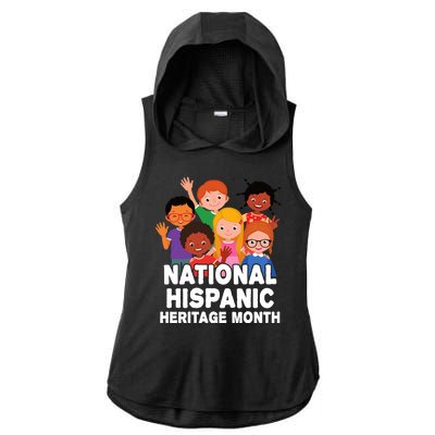 National Hispanic Month Celebration Ladies PosiCharge Tri-Blend Wicking Draft Hoodie Tank