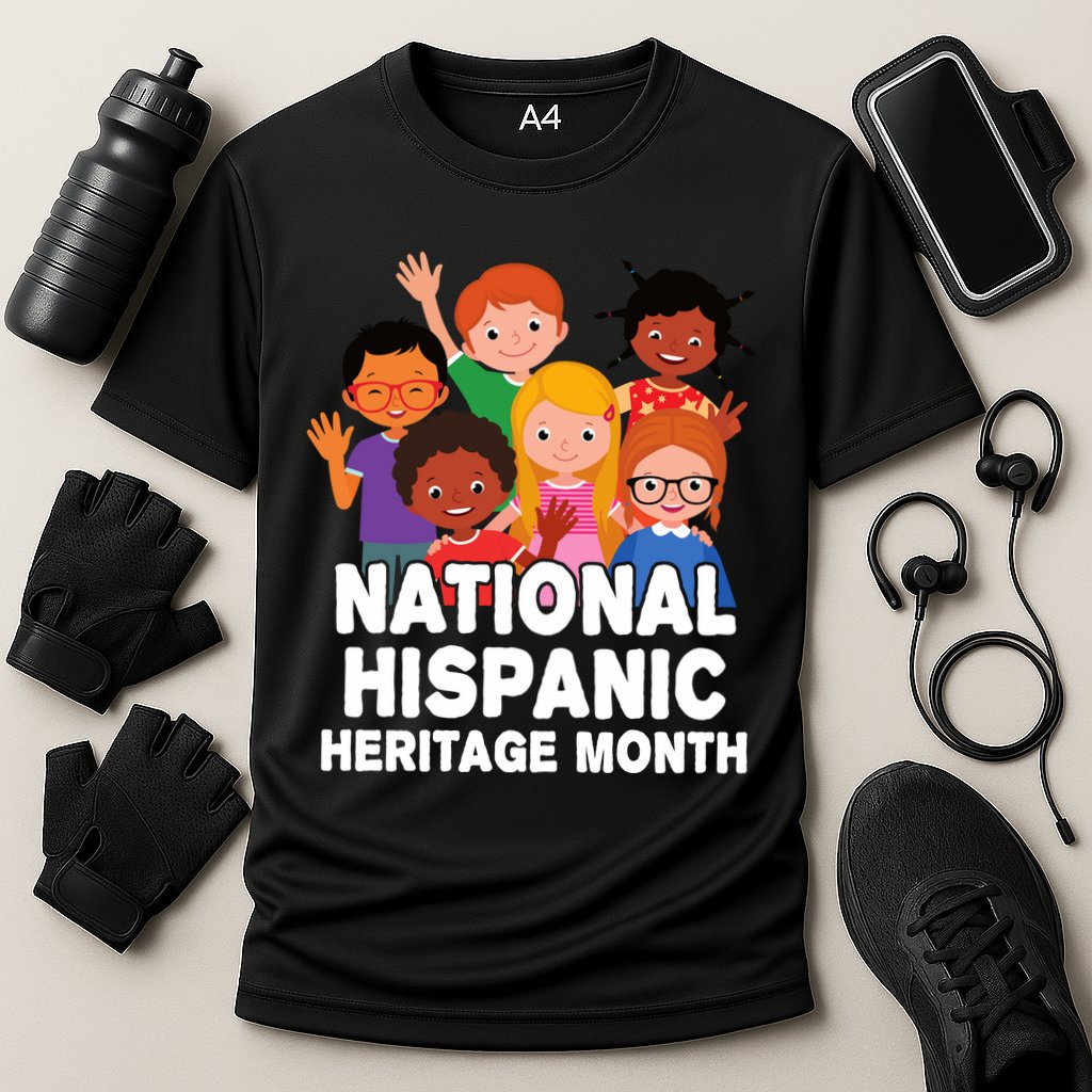 National Hispanic Month Celebration Cooling Performance Crew T-Shirt