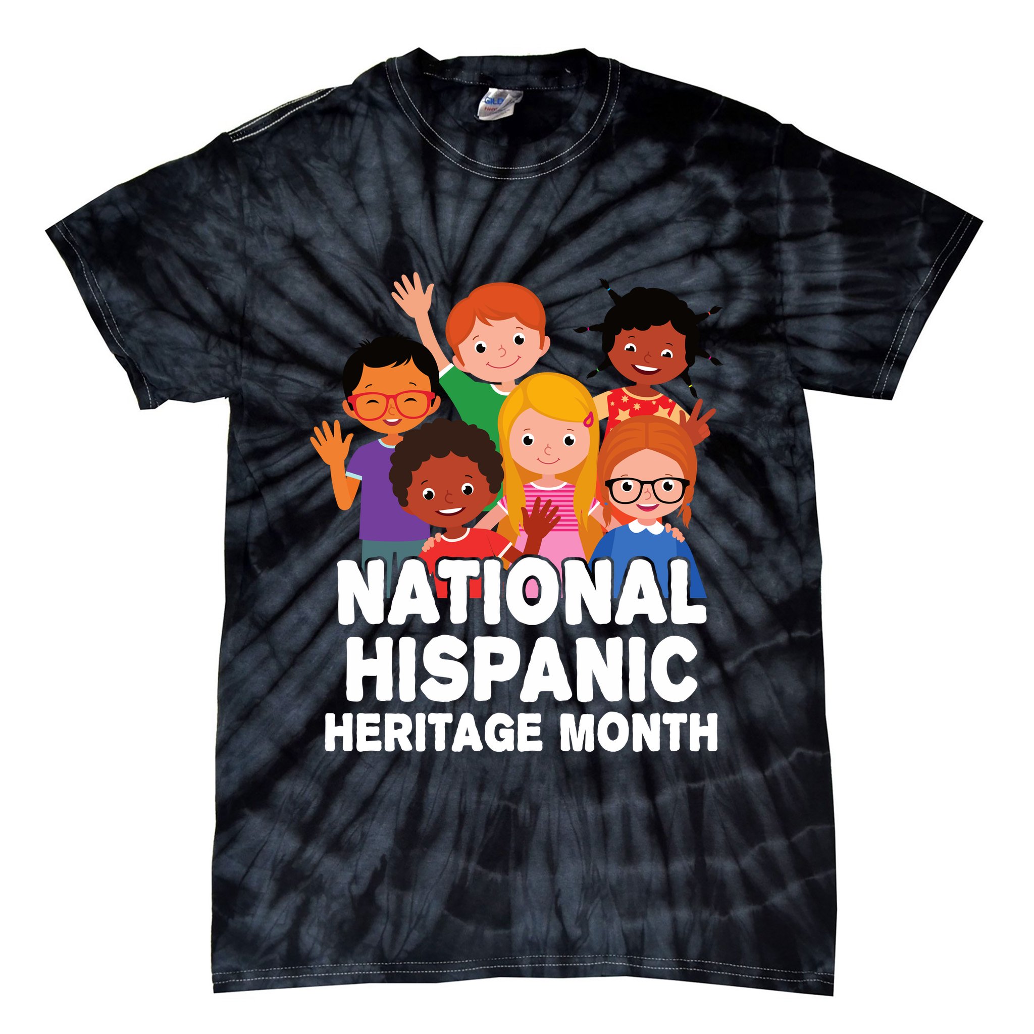National Hispanic Month Celebration Tie-Dye T-Shirt
