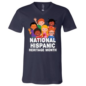 National Hispanic Month Celebration V-Neck T-Shirt