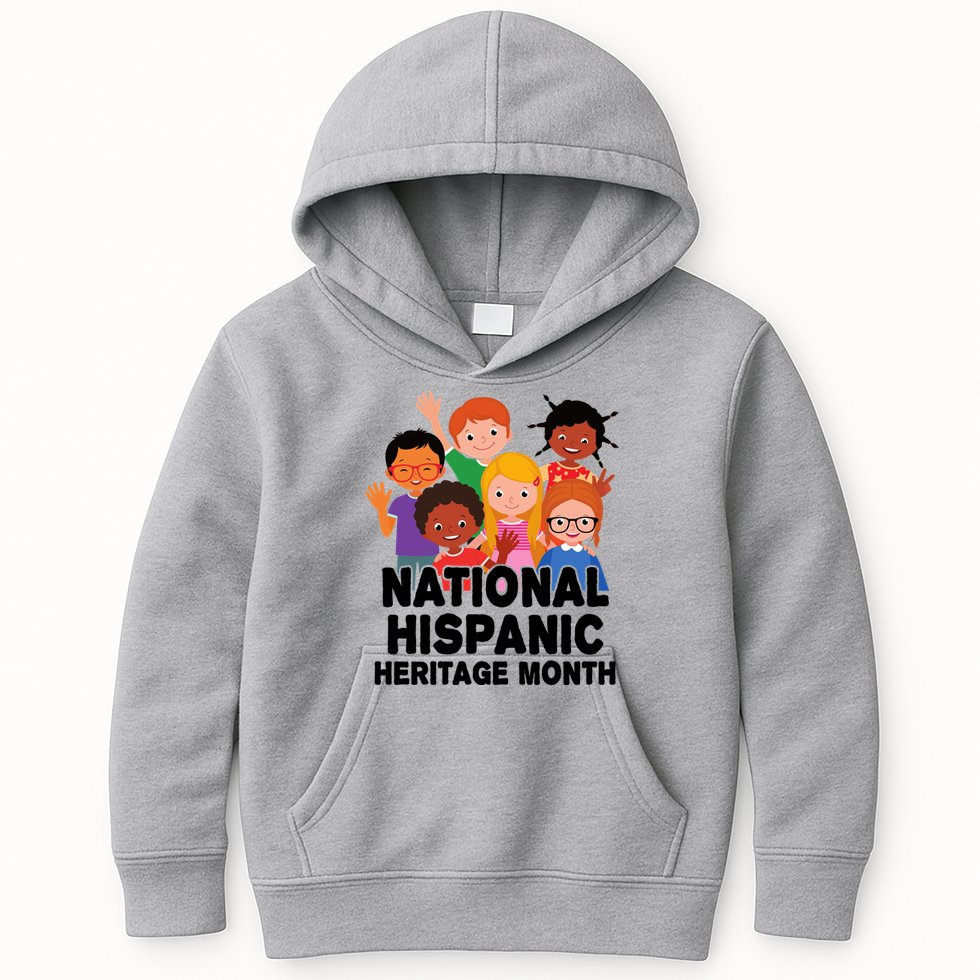 National Hispanic Month Celebration Kids Hoodie