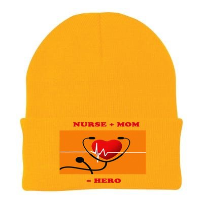 Nurse Hero Mom Nurses Week Happy Mothers Day Knit Cap Winter Beanie