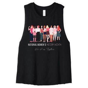 National History Month 2024 Women's Racerback Cropped Tank