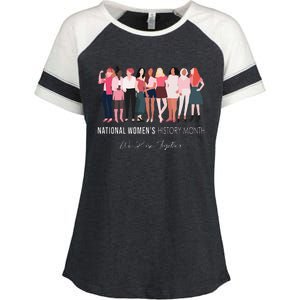 National History Month 2024 Enza Ladies Jersey Colorblock Tee