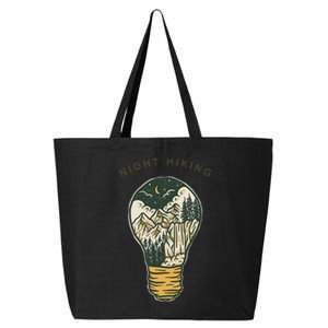 Night Hiking Mountain And Night Sky Graphic Design 25L Jumbo Tote