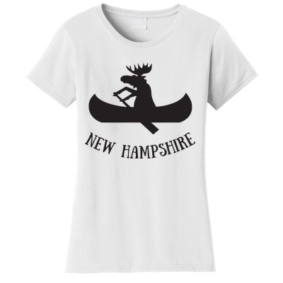 New Hampshire Moose Canoe Vacation Women's T-Shirt