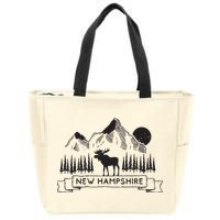 New Hampshire Mountain Moose Cool New Hampshire Gift Zip Tote Bag
