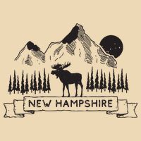 New Hampshire Mountain Moose Cool New Hampshire Gift Zip Tote Bag