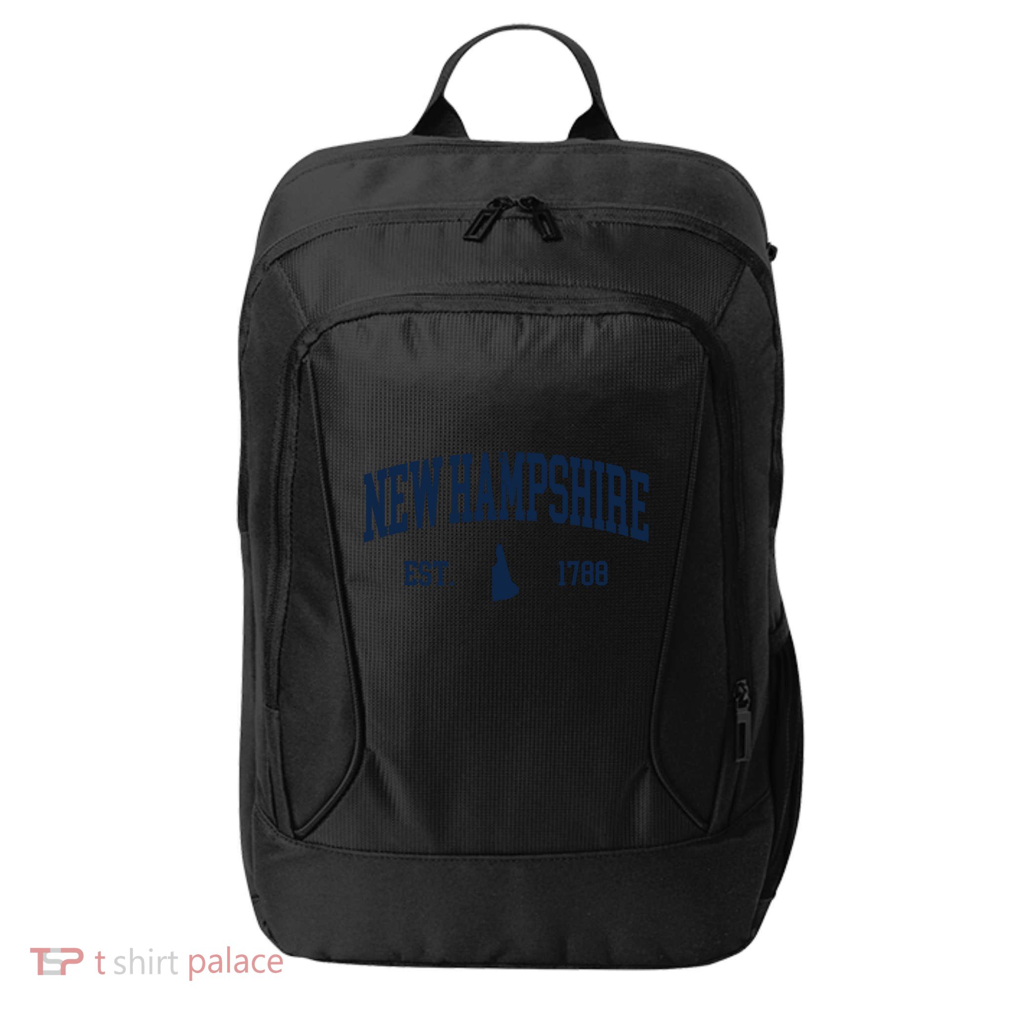 New Hampshire Map 1788 Vintage Souvenirs New Hampshire City Backpack