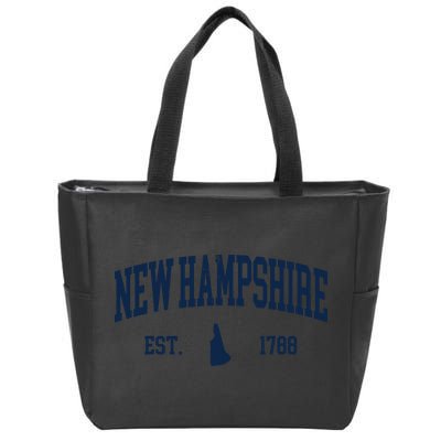 New Hampshire Map 1788 Vintage Souvenirs New Hampshire Zip Tote Bag