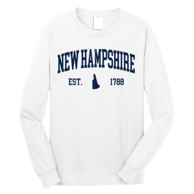 New Hampshire Map 1788 Vintage Souvenirs New Hampshire Long Sleeve Shirt