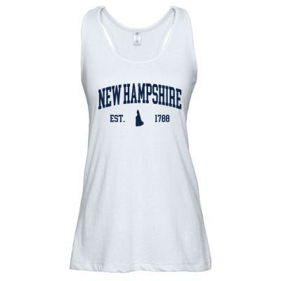 New Hampshire Map 1788 Vintage Souvenirs New Hampshire Ladies Essential Flowy Tank