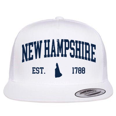 New Hampshire Map 1788 Vintage Souvenirs New Hampshire Flatbill Hat