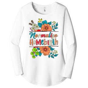 Normalize Homebirth Midwife Birth Worker Homebirth Mama Women's Perfect Tri Tunic Long Sleeve Shirt