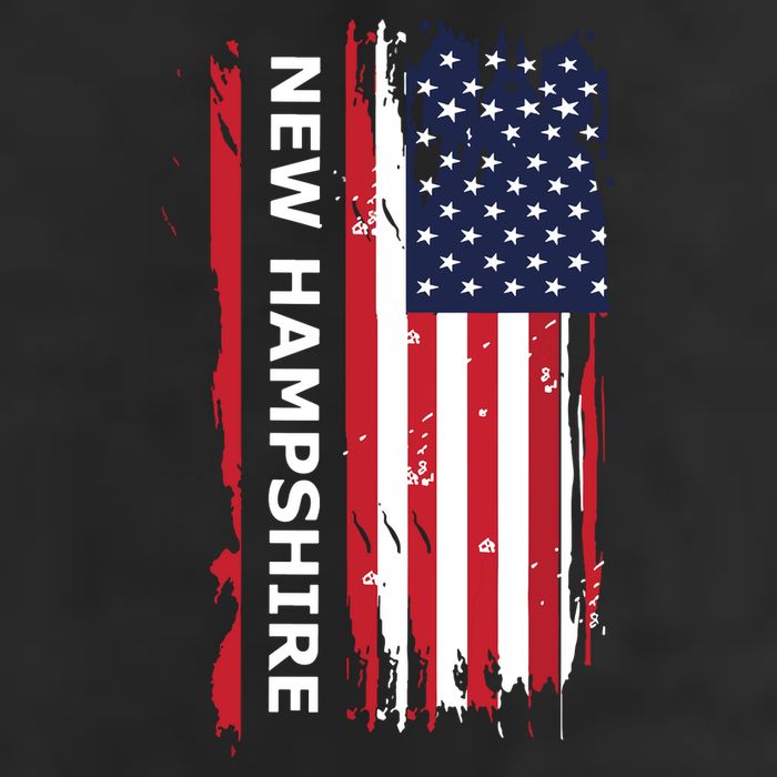 New Hampshire 7 Panel Mesh Trucker Snapback Hat