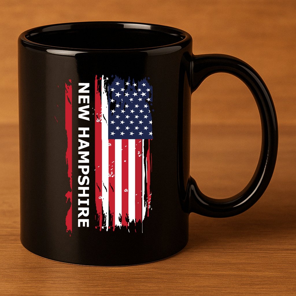 New Hampshire 11oz C Handle Ceramic Mug