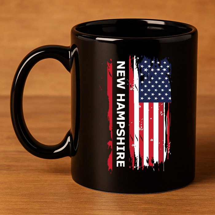 New Hampshire 11oz C Handle Ceramic Mug