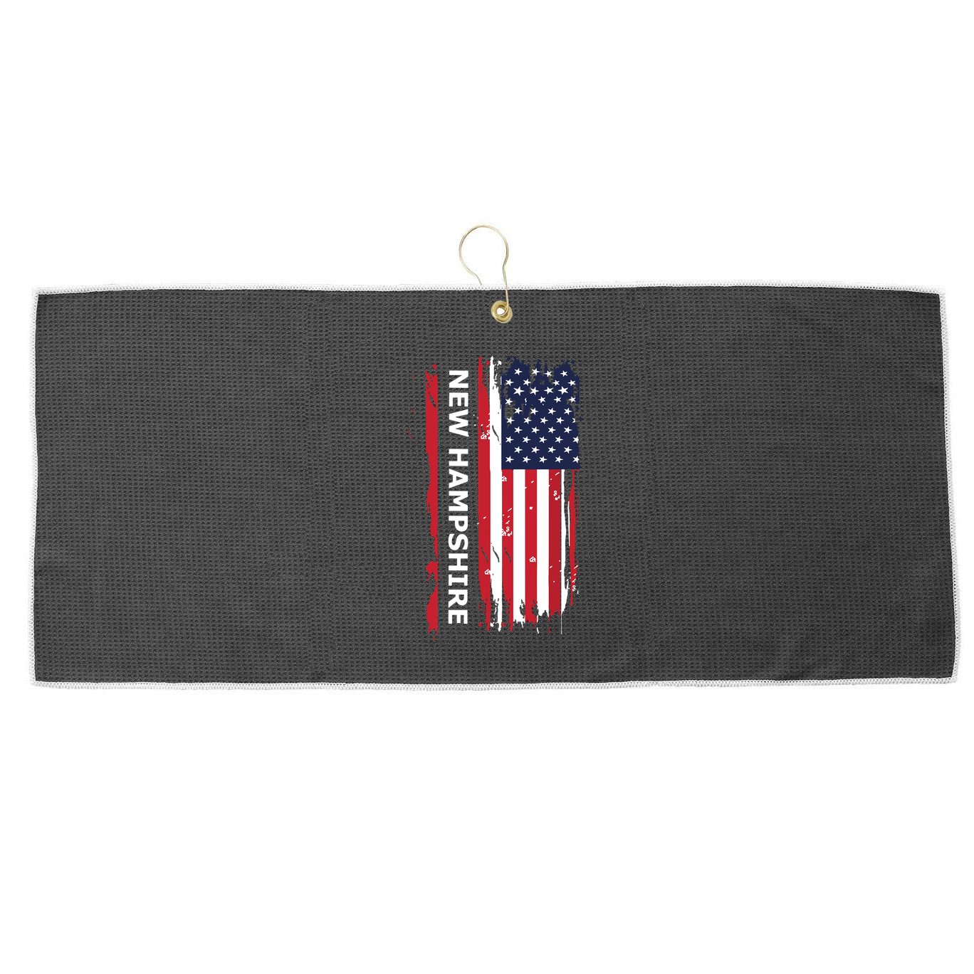 New Hampshire Large Microfiber Waffle Golf Towel