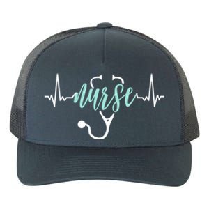 Nurse Heartbeat Nursery Nursing Nurses Collection Gift Yupoong Adult 5-Panel Trucker Hat