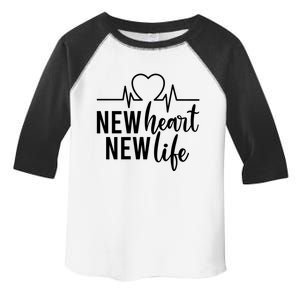 New Heart New Life Open Heart Surgery Survivor Funny Gift Toddler Fine Jersey T-Shirt