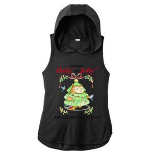 Neither Holly Nor Jolly But A Secret Third Thing Funny Bird Ladies PosiCharge Tri-Blend Wicking Draft Hoodie Tank