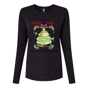 Neither Holly Nor Jolly But A Secret Third Thing Funny Bird Womens Cotton Relaxed Long Sleeve T-Shirt