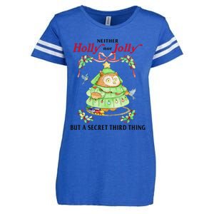 Neither Holly Nor Jolly But A Secret Third Thing Funny Bird Enza Ladies Jersey Football T-Shirt