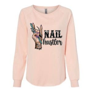 Nail Hustler Nail Technician Womens California Wash Sweatshirt