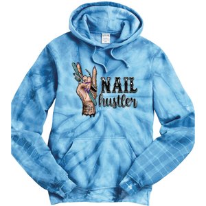 Nail Hustler Nail Technician Tie Dye Hoodie