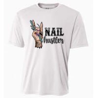 Nail Hustler Nail Technician Cooling Performance Crew T-Shirt