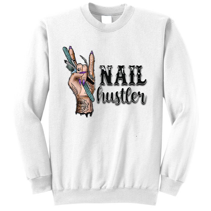 Nail Hustler Nail Technician Sweatshirt