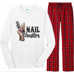 Nail Hustler Nail Technician Long Sleeve Pajama Set