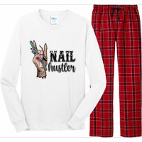 Nail Hustler Nail Technician Long Sleeve Pajama Set