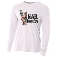 Nail Hustler Nail Technician Cooling Performance Long Sleeve Crew