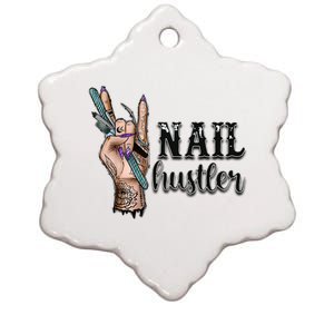 Nail Hustler Nail Technician Ceramic Star Ornament